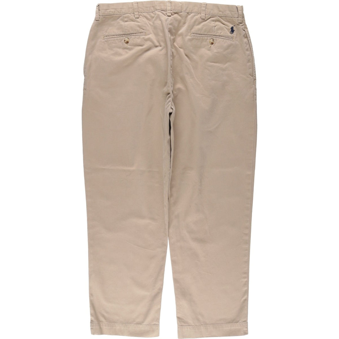 Ralph Lauren POLO by Ralph Lauren ETHAN PANT Two-pleat Chino Pants Men's Size W37 cotton Beige type Vintage Second Hand