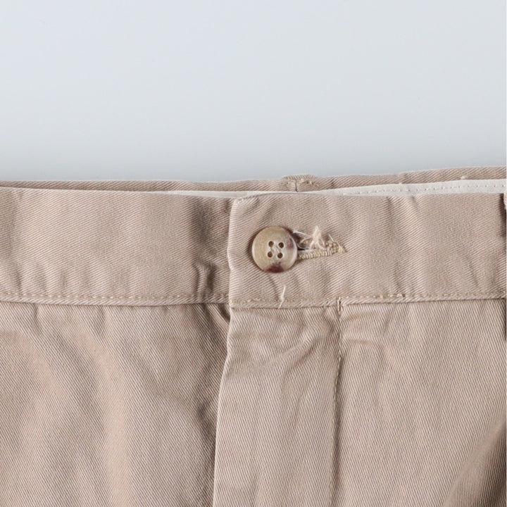 Ralph Lauren POLO by Ralph Lauren ETHAN PANT Two-pleat Chino Pants Men's Size W37 cotton Beige type Vintage Second Hand