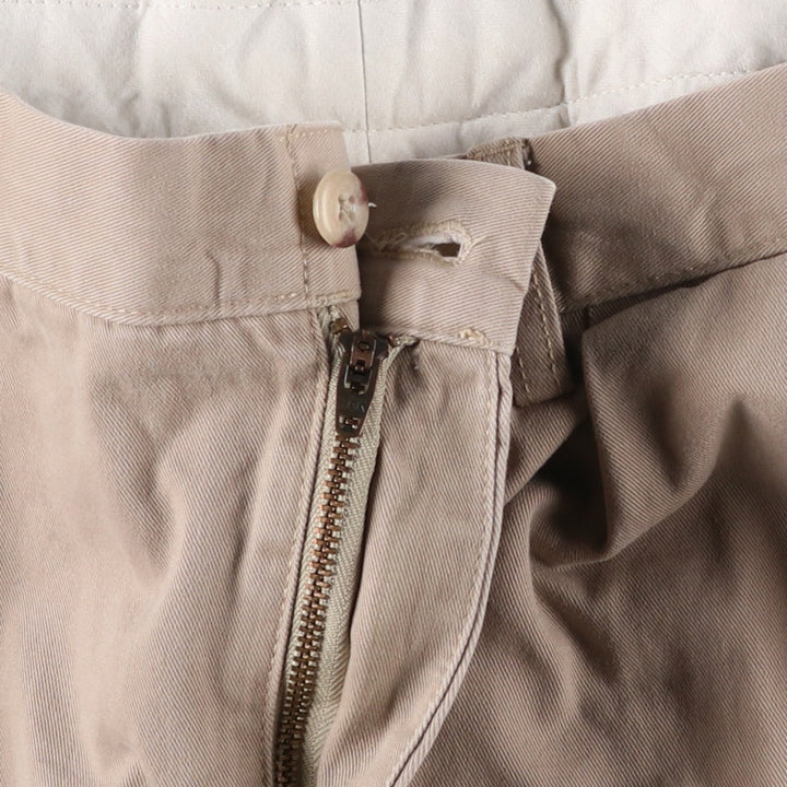 Ralph Lauren POLO by Ralph Lauren ETHAN PANT Two-pleat Chino Pants Men's Size W37 cotton Beige type Vintage Second Hand