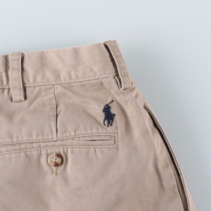 Ralph Lauren POLO by Ralph Lauren ETHAN PANT Two-pleat Chino Pants Men's Size W37 cotton Beige type Vintage Second Hand
