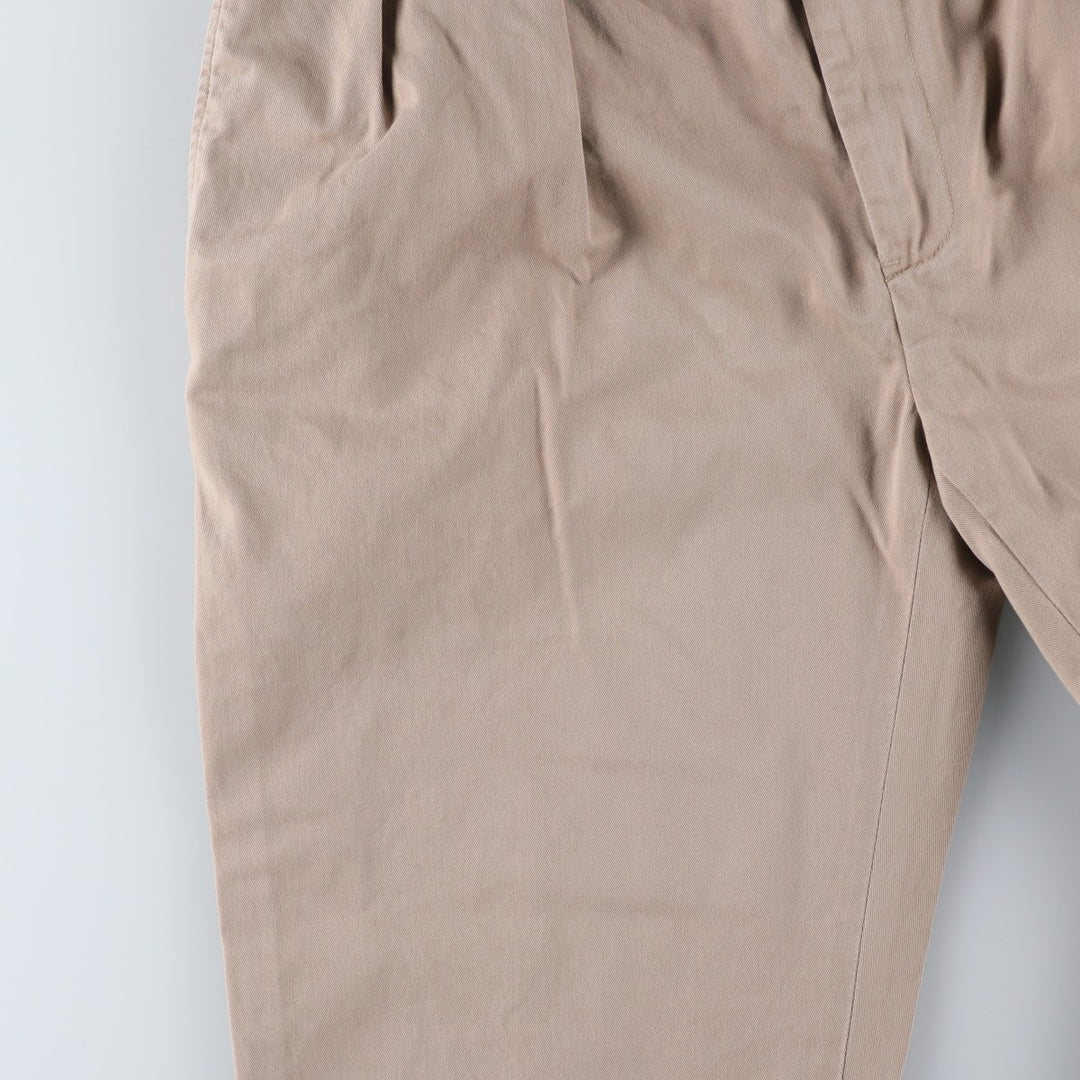 Ralph Lauren POLO by Ralph Lauren ETHAN PANT Two-pleat Chino Pants Men's Size W37 cotton Beige type Vintage Second Hand