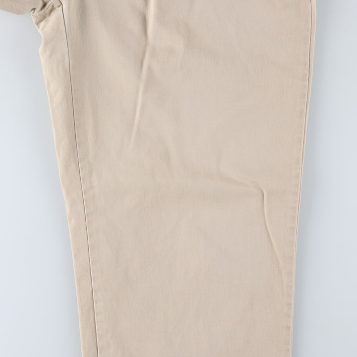 Ralph Lauren Polo Ralph Lauren Two-pleat Chino Pants for Men, W34 equivalent cotton ivory Vintage Second Hand