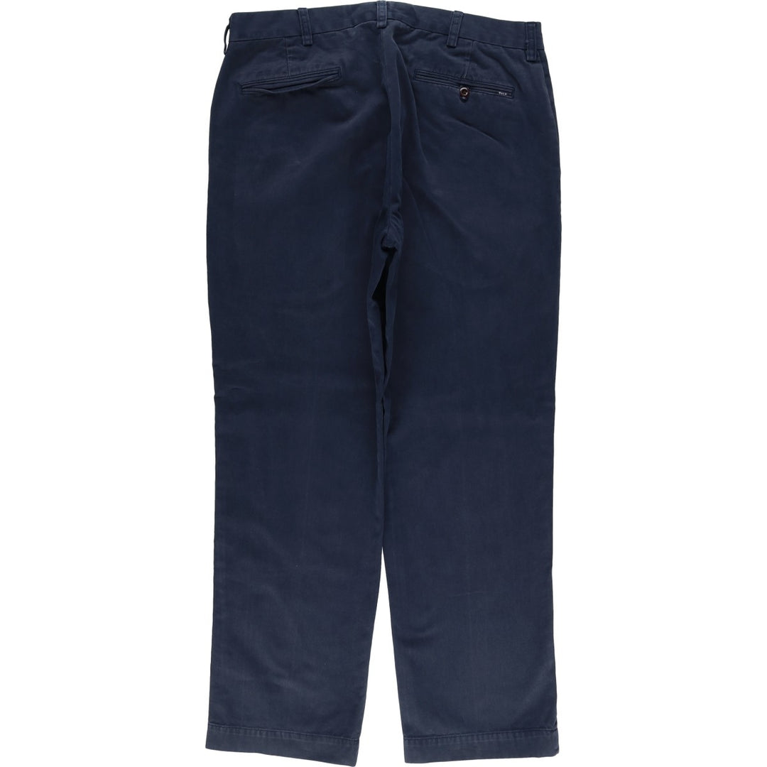 Ralph Lauren POLO by Ralph Lauren SUFFIELD PANT chino pants, men's size W37 cotton navy blue type Vintage Second Hand