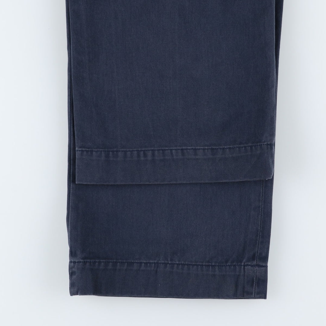 Ralph Lauren POLO by Ralph Lauren SUFFIELD PANT chino pants, men's size W37 cotton navy blue type Vintage Second Hand
