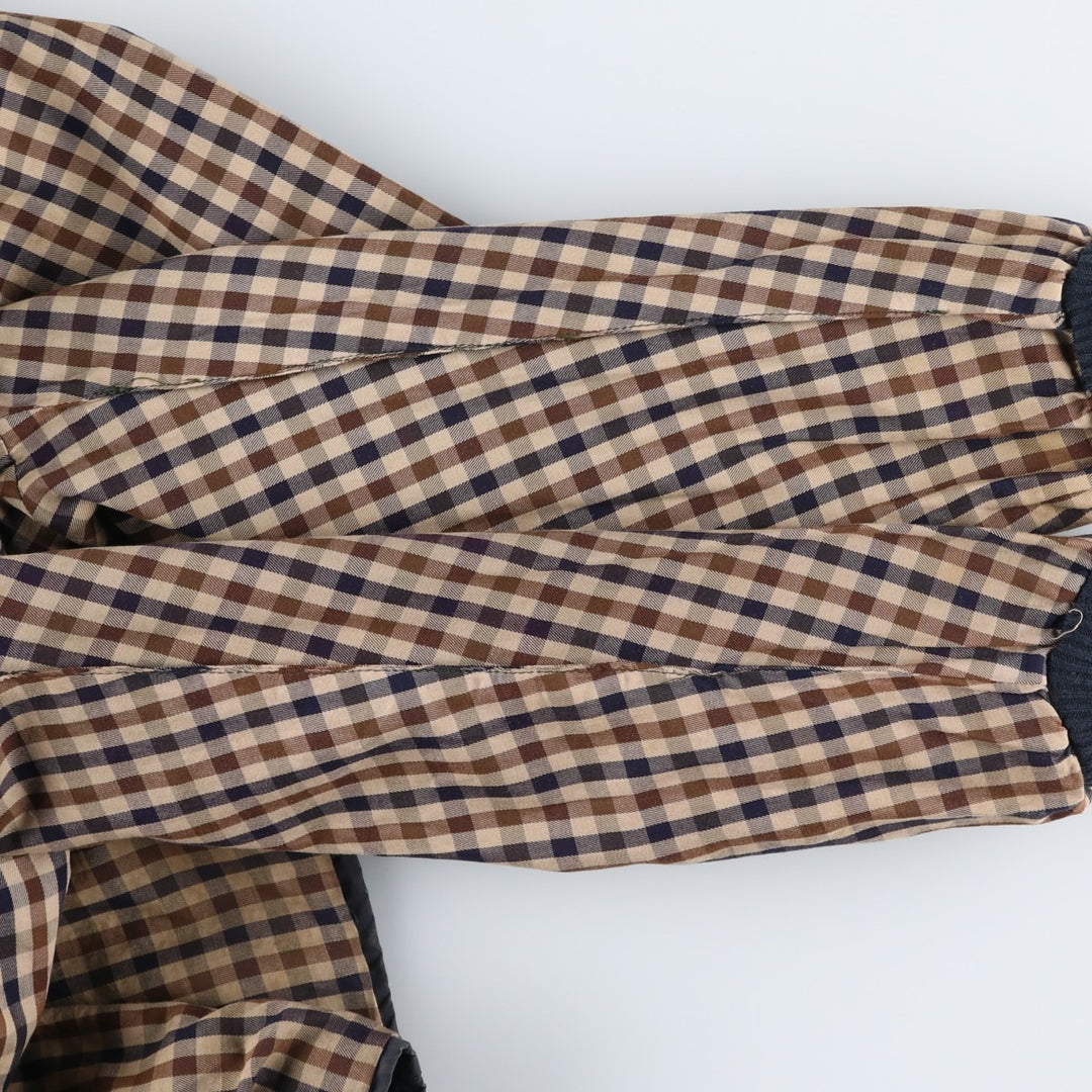 ~1990'S Aquascutum waxed cotton oiled jacket, made in England, men's size L equivalent, vintage. cotton navy blue type Vintage Second Hand