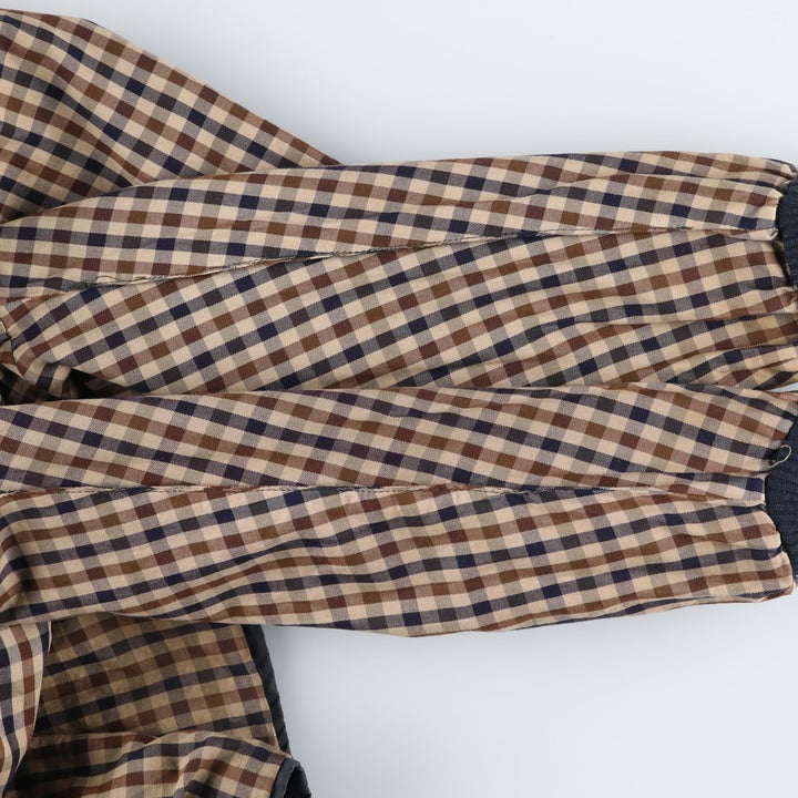 ~1990'S Aquascutum waxed cotton oiled jacket, made in England, men's size L equivalent, vintage. cotton navy blue type Vintage Second Hand