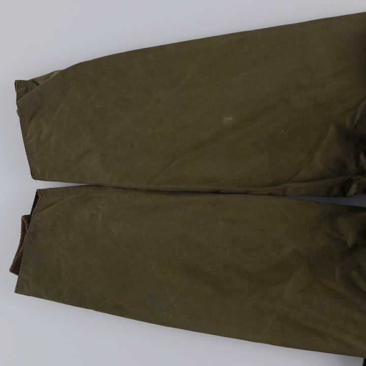Barbour Classic Bedale 3-Warrant Waxed Cotton Oiled Jacket, Made in England, Size C42 (Men's L equivalent) Waxed cotton Khaki type Vintage Second Hand