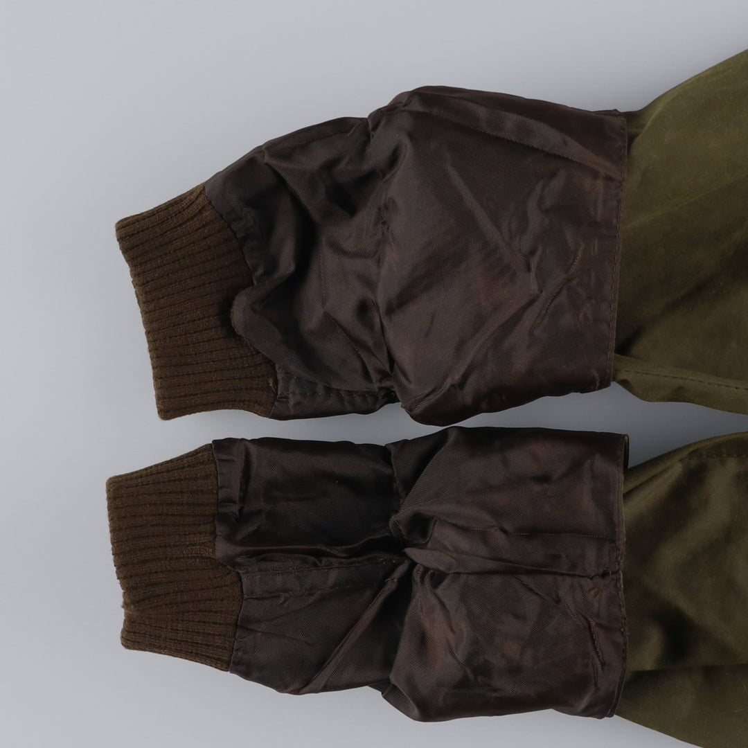 Barbour Classic Bedale 3-Warrant Waxed Cotton Oiled Jacket, Made in England, Size C42 (Men's L equivalent) Waxed cotton Khaki type Vintage Second Hand