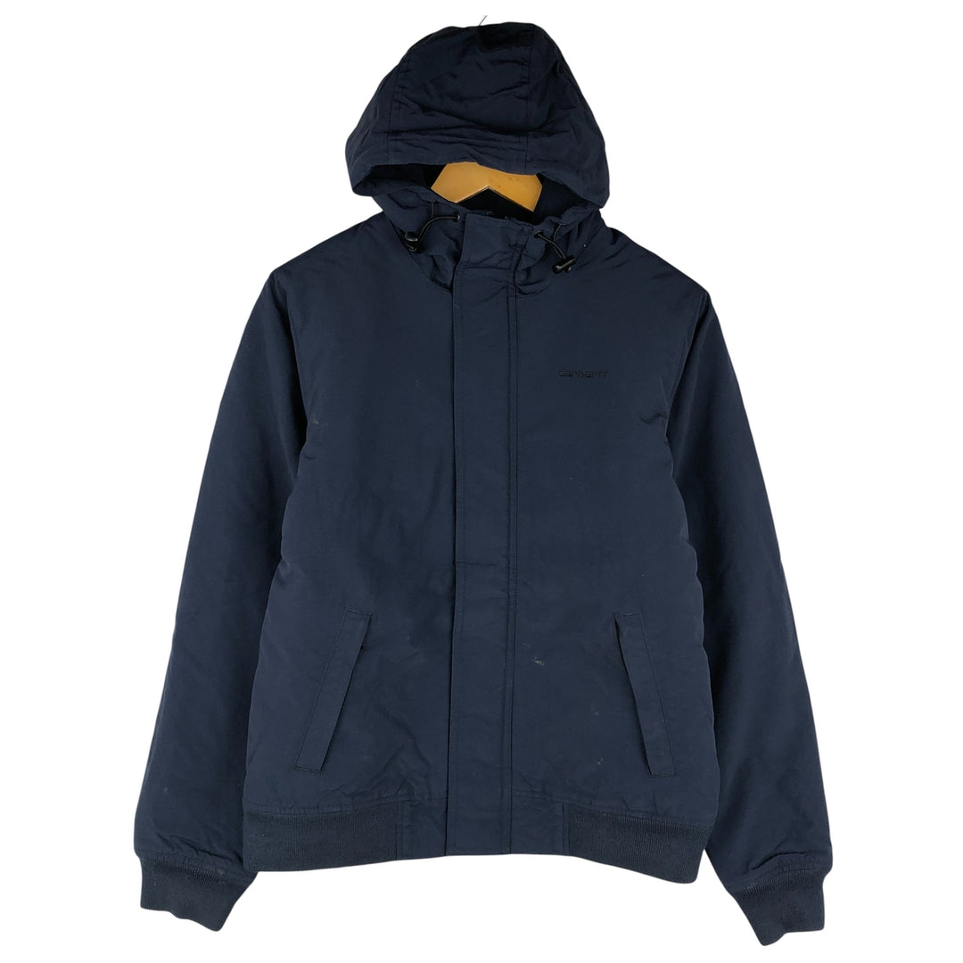 Carhartt KODIAK BLOUSON Nylon Parka with Padded Lining, Size M Nylon navy blue type Vintage Second Hand