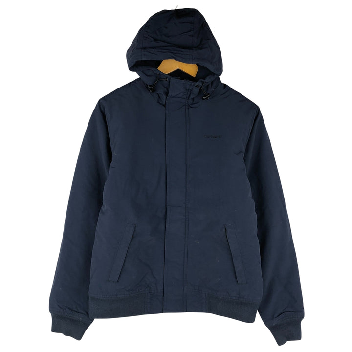 Carhartt KODIAK BLOUSON Nylon Parka with Padded Lining, Size M Nylon navy blue type Vintage Second Hand