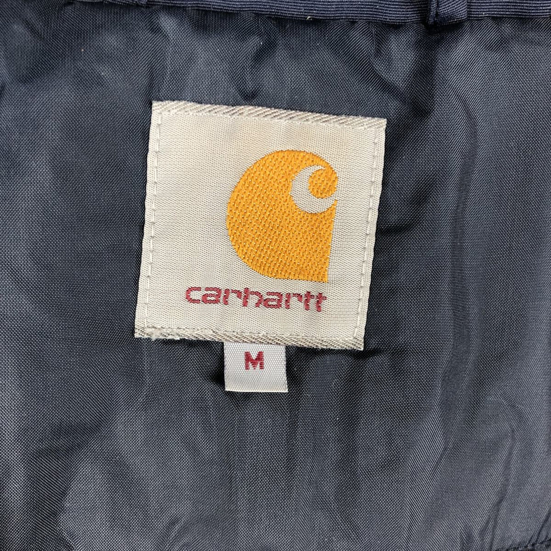 Carhartt KODIAK BLOUSON Nylon Parka with Padded Lining, Size M Nylon navy blue type Vintage Second Hand
