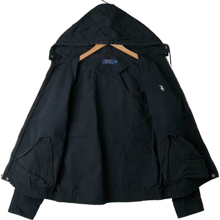 Ralph Lauren POLO RALPH LAUREN cotton hoodie, men's size L cotton black type Vintage Second Hand