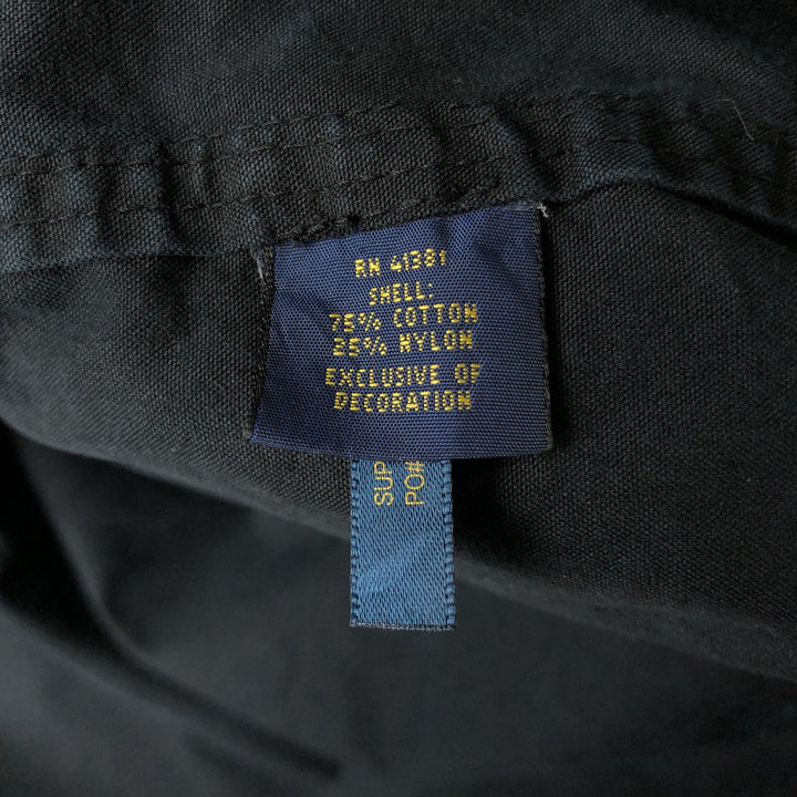 Ralph Lauren POLO RALPH LAUREN cotton hoodie, men's size L cotton black type Vintage Second Hand