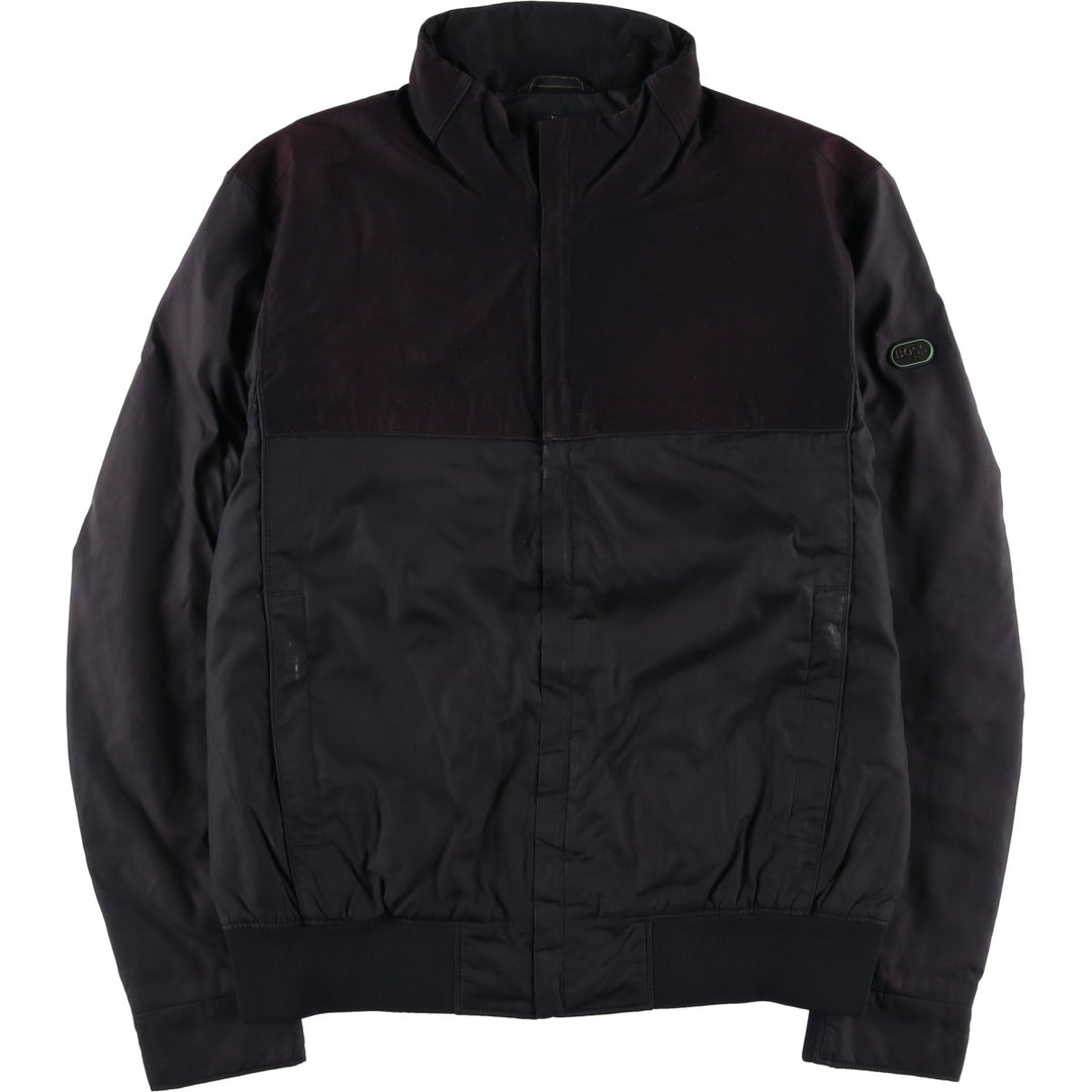 Hugo Boss padded puffer jacket, men's size M polyester black type Vintage Second Hand