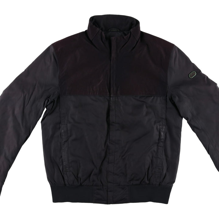 Hugo Boss padded puffer jacket, men's size M polyester black type Vintage Second Hand
