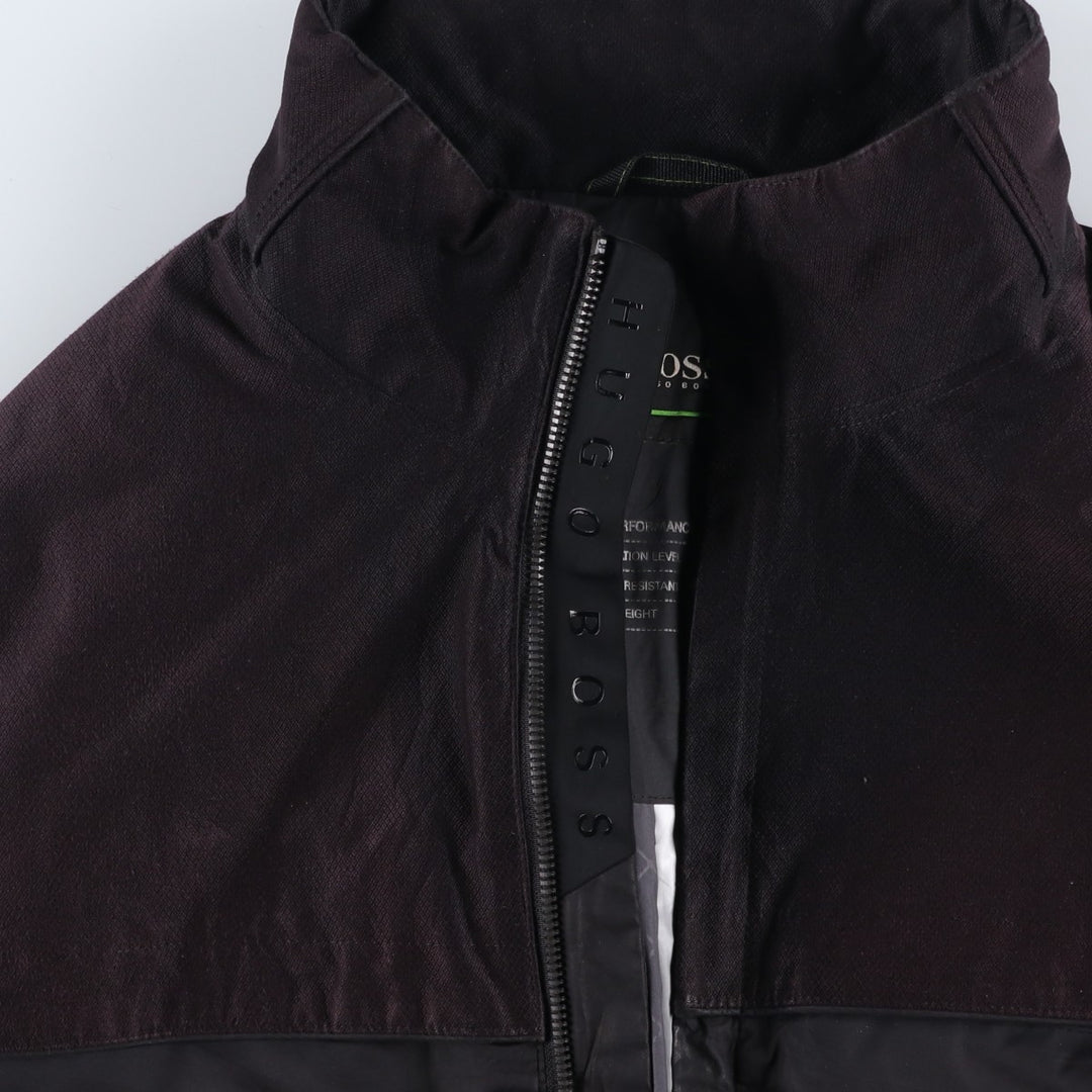 Hugo Boss padded puffer jacket, men's size M polyester black type Vintage Second Hand