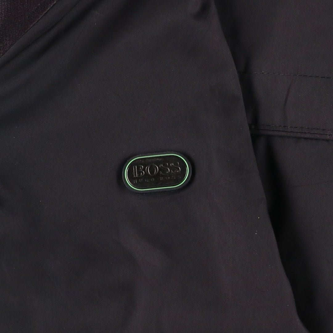 Hugo Boss padded puffer jacket, men's size M polyester black type Vintage Second Hand