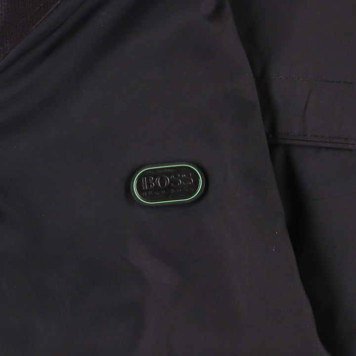 Hugo Boss padded puffer jacket, men's size M polyester black type Vintage Second Hand