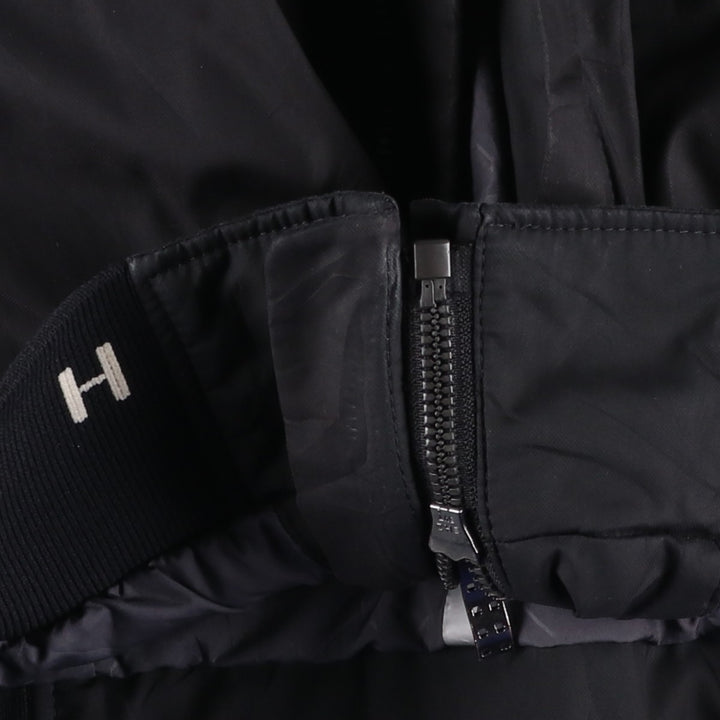 Hugo Boss padded puffer jacket, men's size M polyester black type Vintage Second Hand