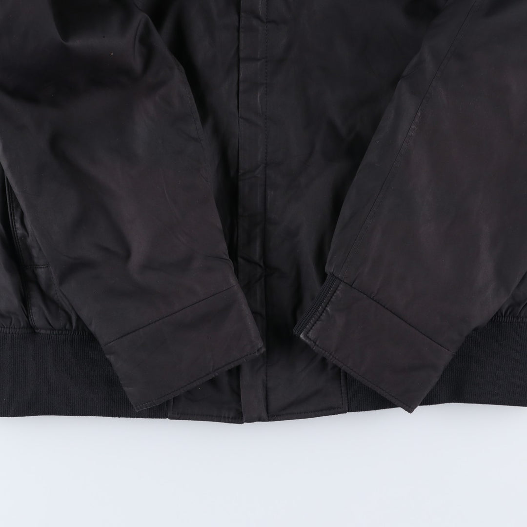 Hugo Boss padded puffer jacket, men's size M polyester black type Vintage Second Hand