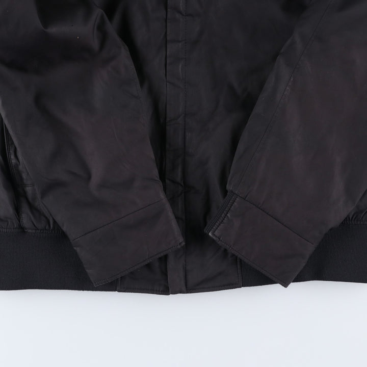 Hugo Boss padded puffer jacket, men's size M polyester black type Vintage Second Hand