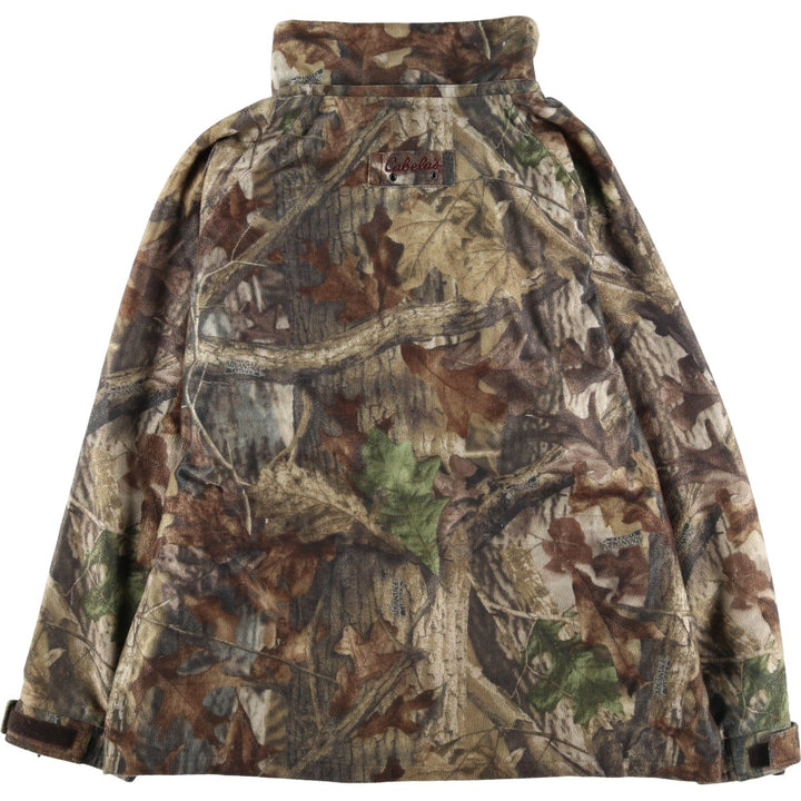 90s-00'S Cabela's Realtree Camo Mountain Jacket/Shell Jacket, Men's XL, Vintage polyester Khaki type brown Vintage Second Hand