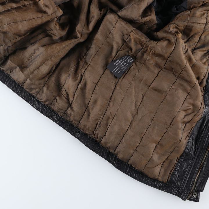 MARC NEW YORK ANDREW MARC padded leather jacket, men's size XL genuine leather black type Vintage Second Hand