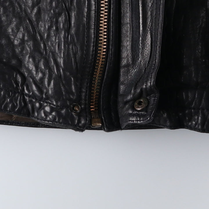 MARC NEW YORK ANDREW MARC padded leather jacket, men's size XL genuine leather black type Vintage Second Hand
