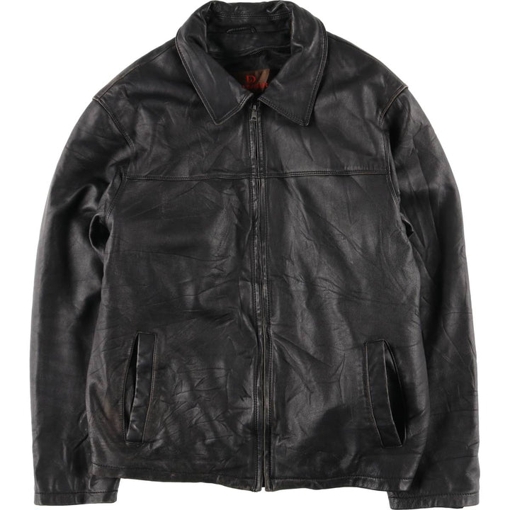 90s-00'S DANIER Swing Top Leather Blouson, Men's Size M genuine leather black type Vintage Second Hand