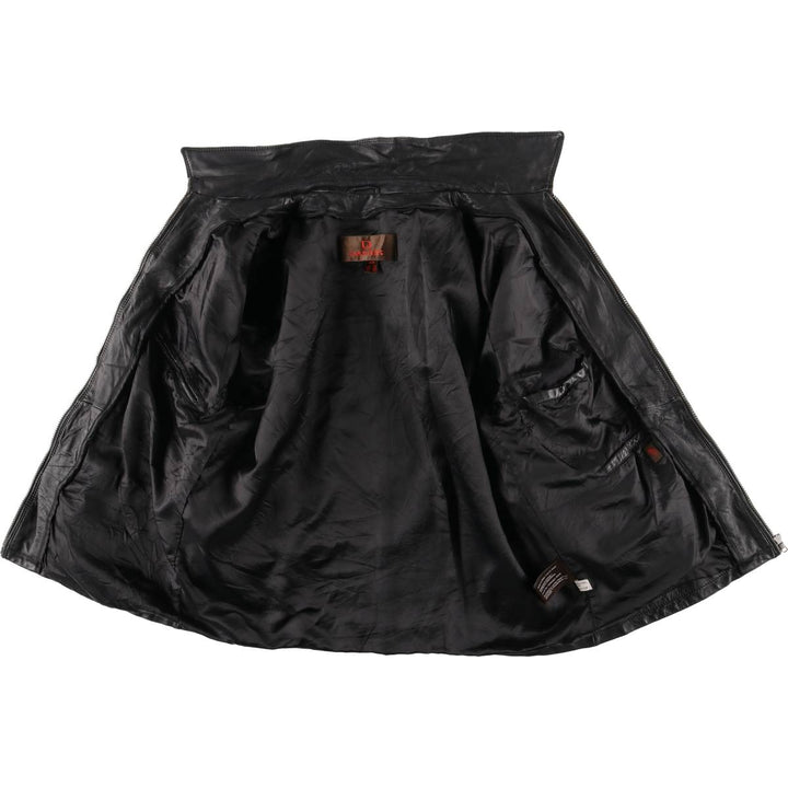 90s-00'S DANIER Swing Top Leather Blouson, Men's Size M genuine leather black type Vintage Second Hand