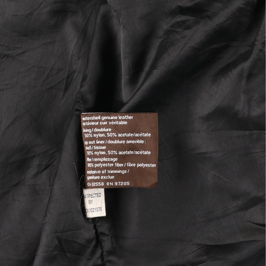 90s-00'S DANIER Swing Top Leather Blouson, Men's Size M genuine leather black type Vintage Second Hand