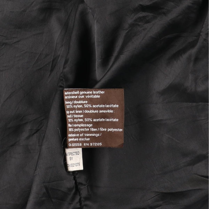 90s-00'S DANIER Swing Top Leather Blouson, Men's Size M genuine leather black type Vintage Second Hand