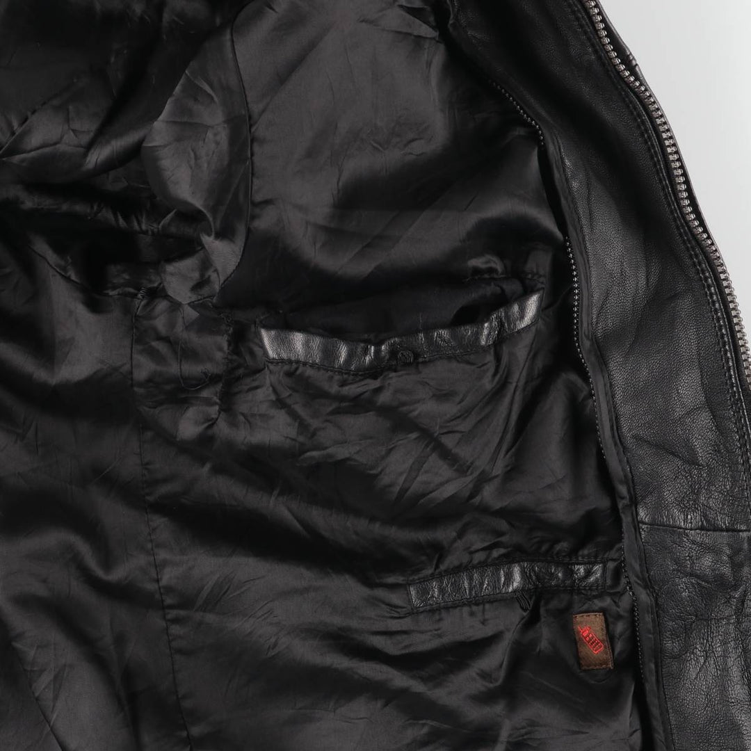 90s-00'S DANIER Swing Top Leather Blouson, Men's Size M genuine leather black type Vintage Second Hand
