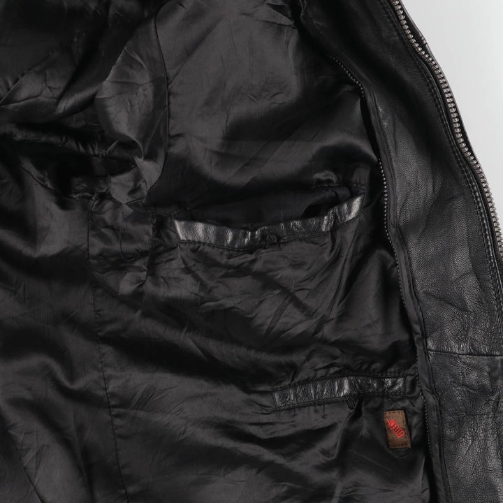 90s-00'S DANIER Swing Top Leather Blouson, Men's Size M genuine leather black type Vintage Second Hand