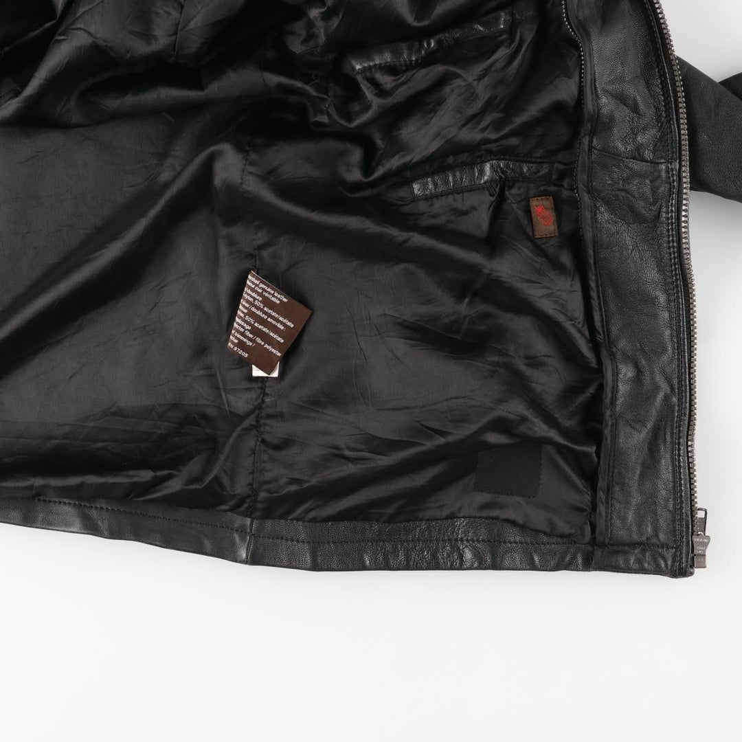 90s-00'S DANIER Swing Top Leather Blouson, Men's Size M genuine leather black type Vintage Second Hand