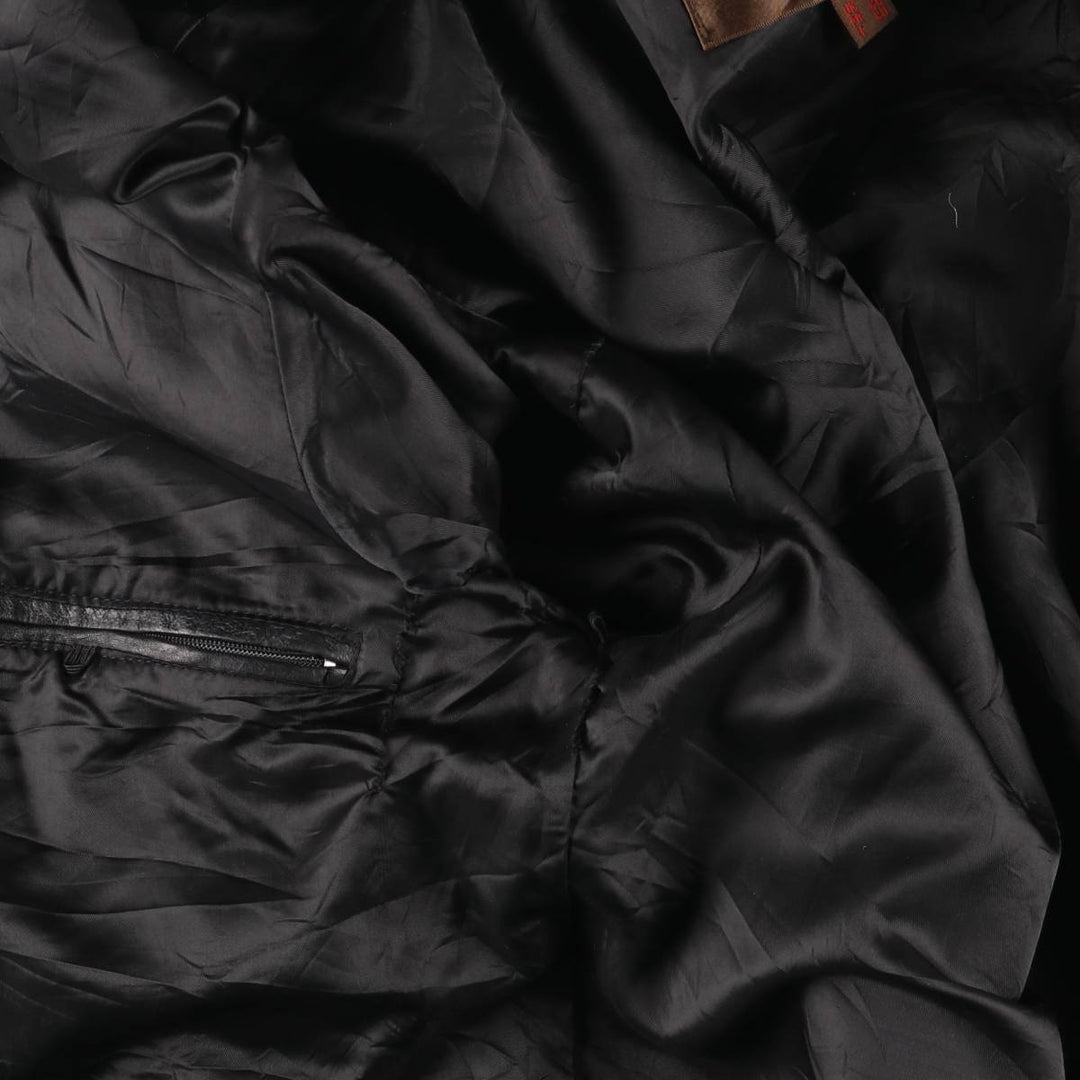 90s-00'S DANIER Swing Top Leather Blouson, Men's Size M genuine leather black type Vintage Second Hand