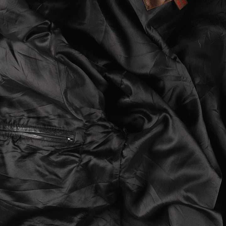 90s-00'S DANIER Swing Top Leather Blouson, Men's Size M genuine leather black type Vintage Second Hand
