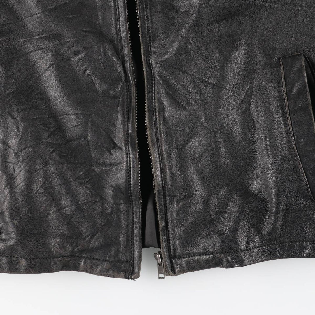 90s-00'S DANIER Swing Top Leather Blouson, Men's Size M genuine leather black type Vintage Second Hand