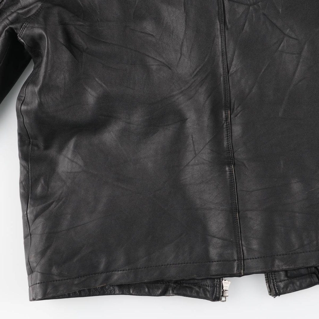 90s-00'S DANIER Swing Top Leather Blouson, Men's Size M genuine leather black type Vintage Second Hand