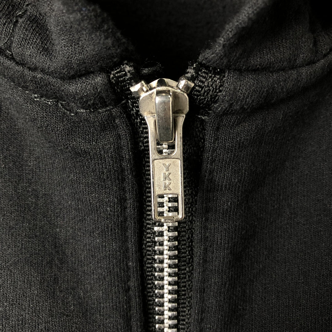 Harley-Davidson Sweat Full Zip Hoodie Men's L size cotton black type Vintage Second Hand