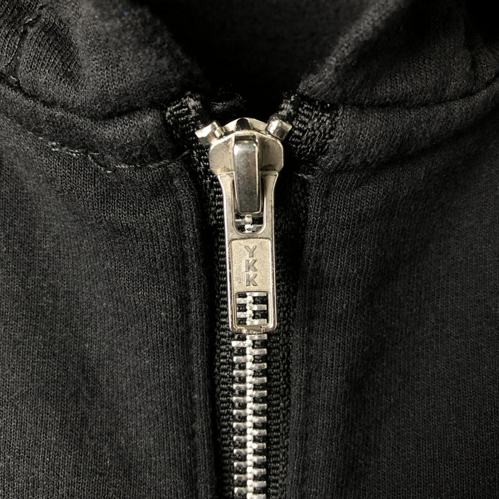 Harley-Davidson Sweat Full Zip Hoodie Men's L size cotton black type Vintage Second Hand