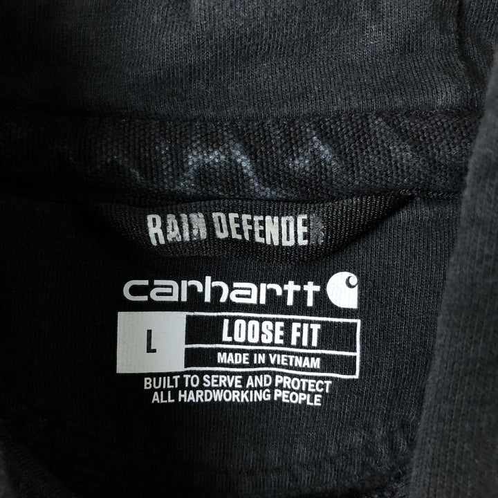 Carhartt Loose Fit Sweat Pullover Hoodie, Men's L size cotton black type Vintage Second Hand