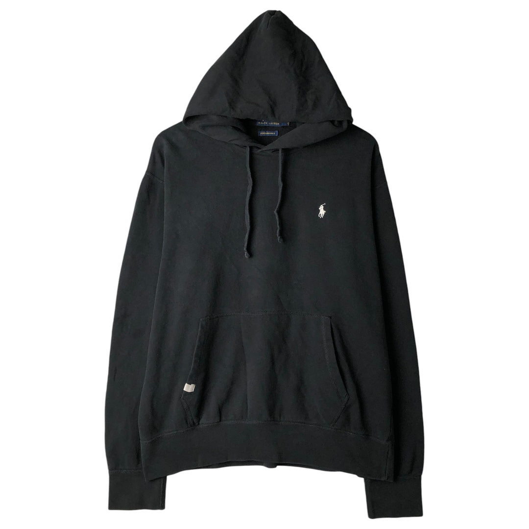 Ralph Lauren POLO RALPH LAUREN PERFORMANCE pullover sweatshirt, men's size L cotton black type Vintage Second Hand