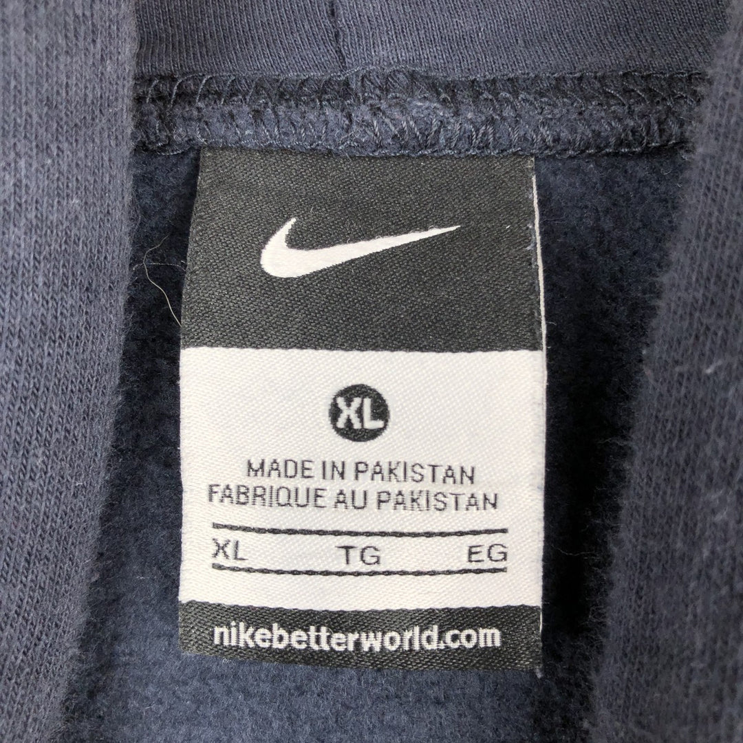 Nike Sweat Pullover Hoodie Men's XL Size cotton black type Vintage Second Hand