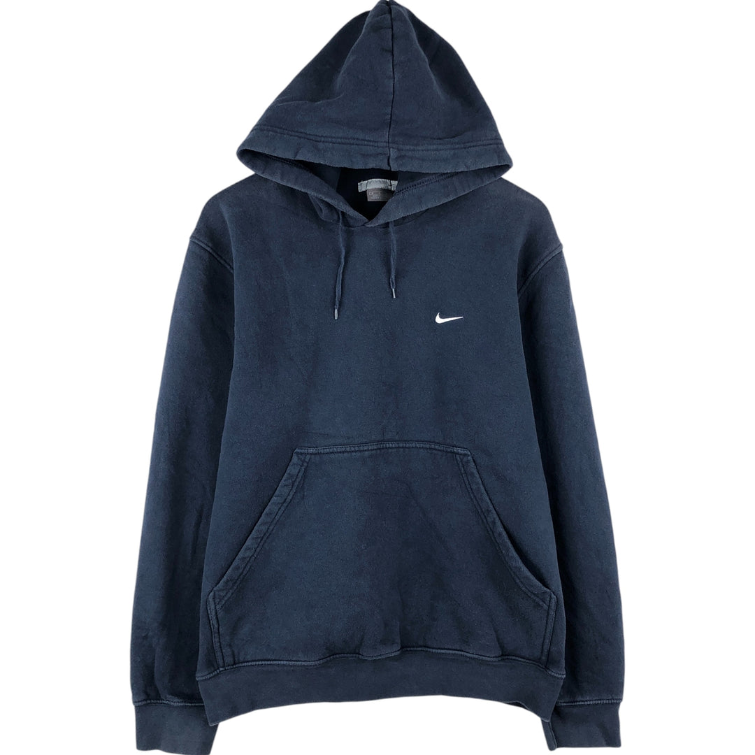 00'S Nike Sweat Pullover Hoodie Men's M Size cotton navy blue type Vintage Second Hand