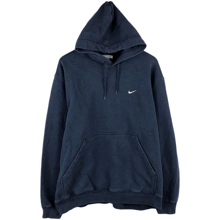 00'S Nike Sweat Pullover Hoodie Men's XL Size cotton navy blue type Vintage Second Hand