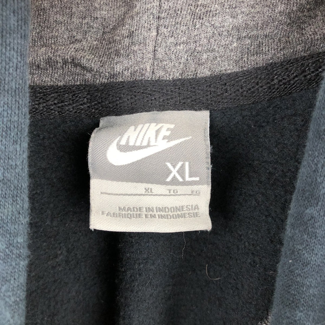 Nike Sweat Pullover Hoodie Men's XL Size cotton navy blue type Vintage Second Hand