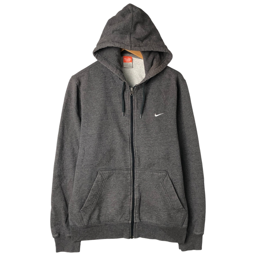 Nike the athletic department full-zip sweatshirt, size M, men's cotton Charcoal Vintage Second Hand