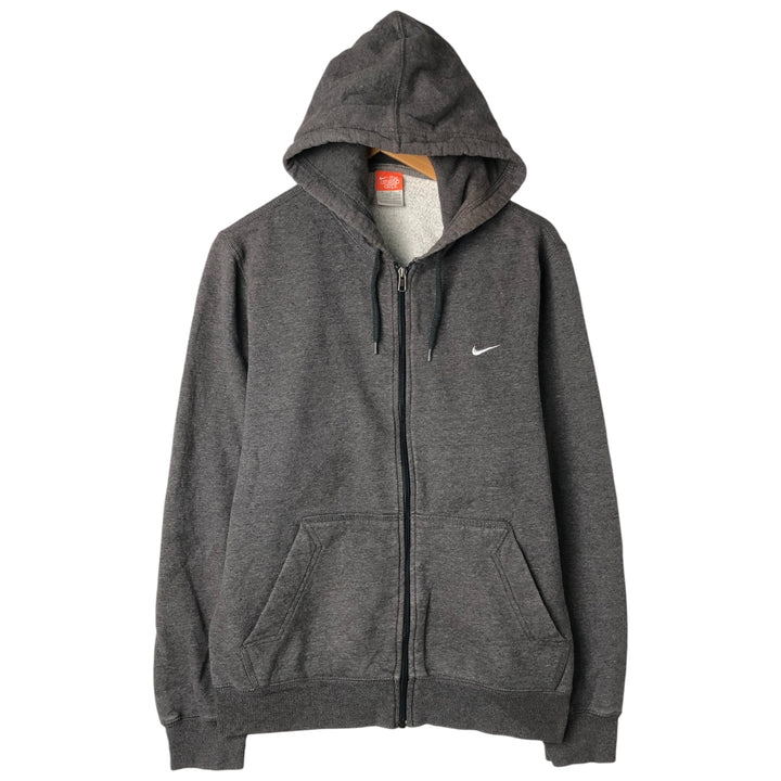 Nike the athletic department full-zip sweatshirt, size M, men's cotton Charcoal Vintage Second Hand