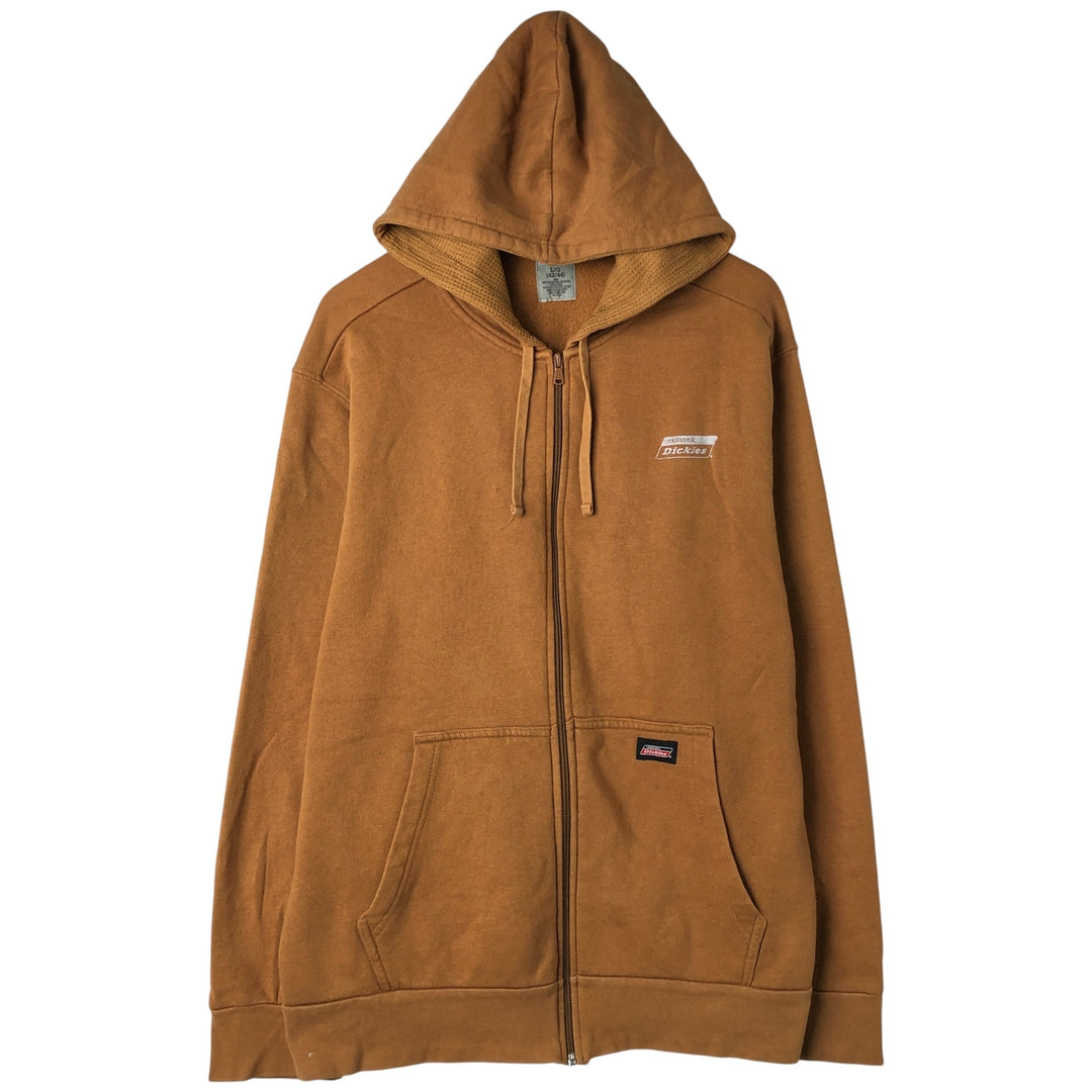 Dickies Sweat Full Zip Hoodie Men's L size cotton Camel type Vintage Second Hand